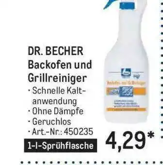 METRO Dr. Becher Backofen Und Grillreiniger Angebot