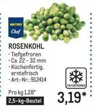 METRO Rosenkohl Angebot