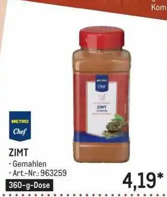 METRO Zimt Gemahlen Angebot