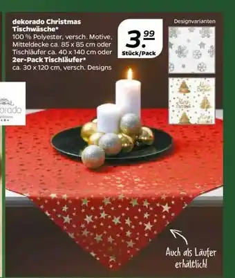 NETTO Dekorado Christmas Tischwäsche Angebot