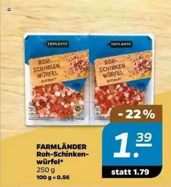 NETTO Farmländer Roh-schinken Würfel Angebot