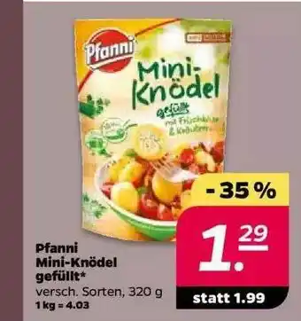 NETTO Pfanni Mini-knödel Gefüllt Angebot