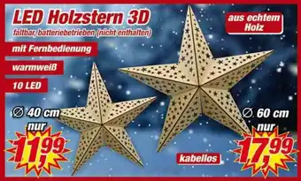 Posten Börse Led Holzstern 3d Angebot