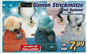 Posten Börse Damen Strickmütze Mit Bommel Antonio Angebot