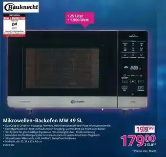 Selgros Mikrowellen-backofen Mw 49 Sl Bauknecht Angebot