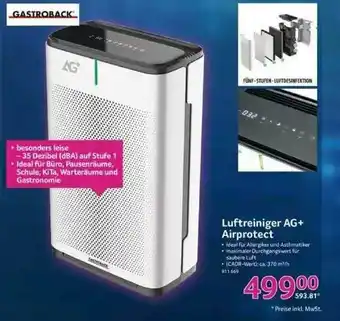 Selgros Luftreiniger Ag+ Airprotect Angebot