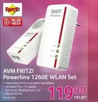 Selgros Avm Fritz!powerline 1260e Wlan Set Angebot