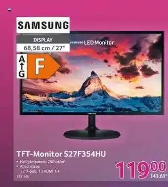 Selgros Samsung Tft-monitor S27f354hu Angebot