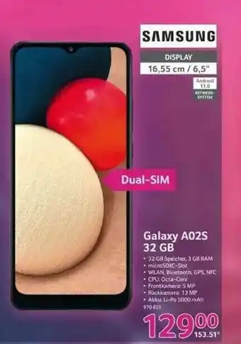 Selgros Galaxy A02s 32 Gb Samsung Angebot