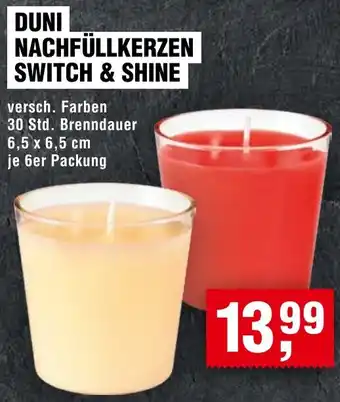 Handelshof DUNI NACHFÜLLKERZEN SWITCH & SHINE Angebot