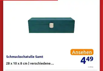 Action Schmuckschatulle Samt Angebot