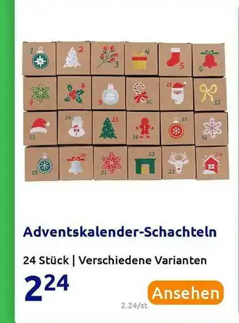 Action Adventskalender-schachteln Angebot