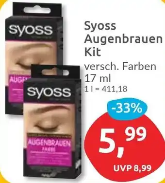 Budni Syoss Augenbrauen Kit 17 ml Angebot