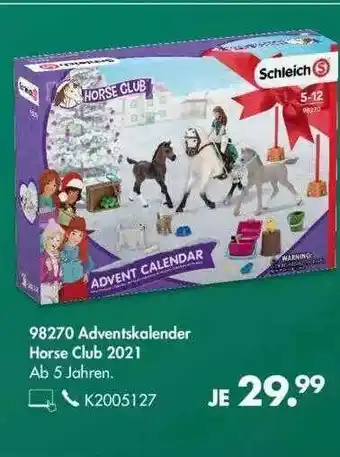 Galeria 98270 Adventskalender horse Club 2021 Angebot