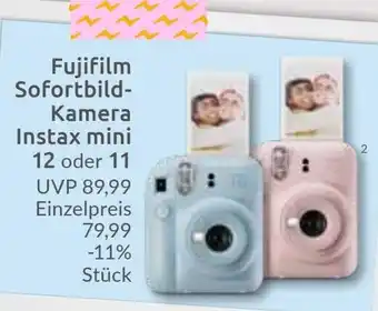 Budni Fujifilm Sofortbild Kamera Instax mini 12 oder 11 Angebot