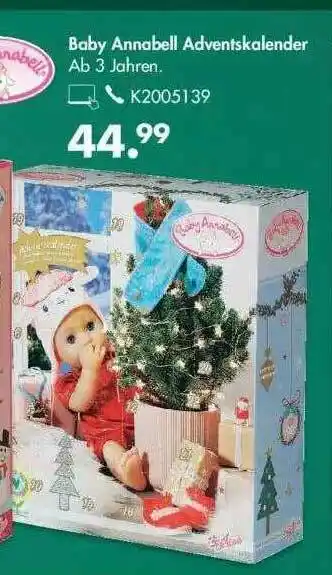 Galeria Baby Annabell Adventskalender  Angebot