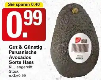 WEZ Gut & Günstig Peruanische Avocados Sorte Hass Angebot