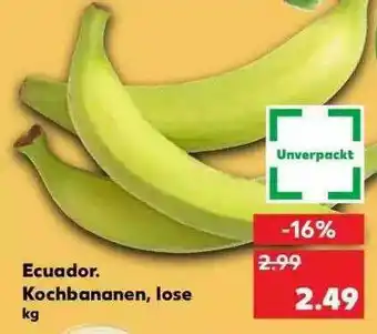 Kaufland Ecuador Kochbananen, Lose Angebot