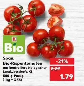 Kaufland Span Bio-rispentomaten Angebot