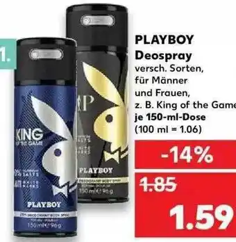 Kaufland Playboy Deospray Angebot