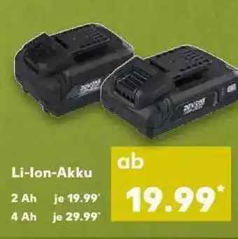 Kaufland Li-ion Akku Angebot