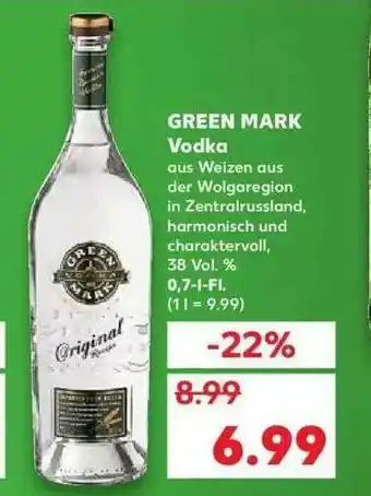 Kaufland Green Mark Vodka Angebot