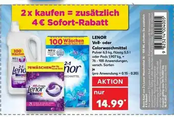 Kaufland Lenor Voll Oder Colorwachmittel Angebot