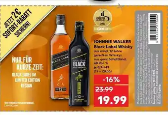 Kaufland Johnie Walker Black Label Whisky Angebot