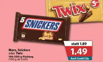 Combi Mars, Snickers Oder Twix Angebot