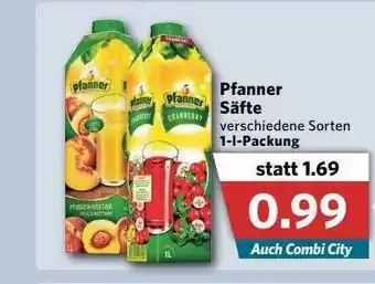 Combi Pfanner Säfte Angebot