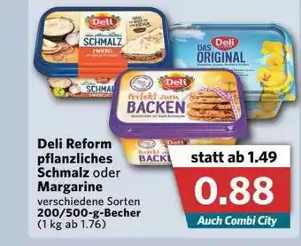 Combi Deli Reform Pflanzliches Schmalz Oder Margarine Angebot