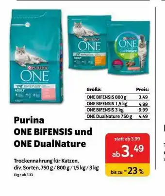 Das Futterhaus Purina One Bifensis Und One Dualnature Angebot