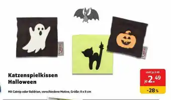 Das Futterhaus Katzenspielkissen Halloween Angebot