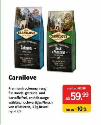 Das Futterhaus Carnilove Angebot