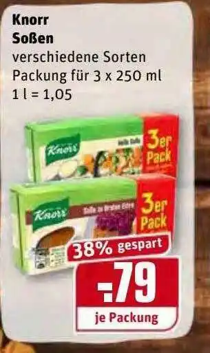 REWE Kaufpark Knorr Soßen Angebot