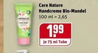 REWE Kaufpark Care Nature Handcreme Bio-mandel Angebot