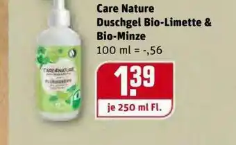 REWE Kaufpark Care Nature Duschgel Bio-limette & Bio-minze Angebot