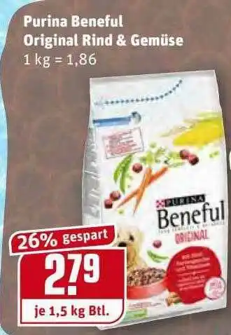 REWE Kaufpark Purina Beneful Original Rind A Gemüse Angebot