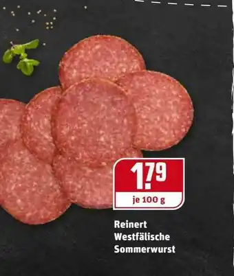 REWE Kaufpark Reinert Westfälische Sommerwurst Angebot