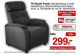 Opti Wohnwelt Tv Sessel Trevor Angebot