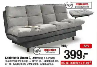 Opti Wohnwelt Schlafsofa Limon 2 Angebot