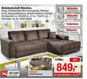 Opti Wohnwelt Wohnlandschaft München Angebot