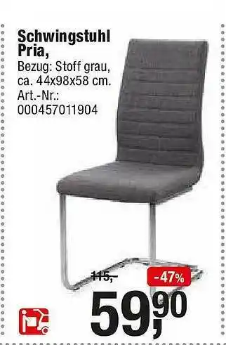 Opti Wohnwelt Schwingstuhl Pria Angebot