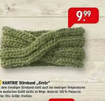 Raiffeisen Markt Kantrie Stirnband „grete” Angebot