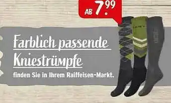 Raiffeisen Markt Farblich Passende Kniestrümpfe Angebot