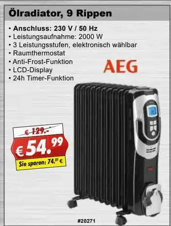 Stabilo ölradiator 9 Rippen Aeg Angebot