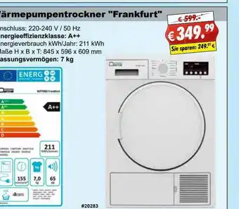 Stabilo Wärmepumpentrockner „frankfurt” Angebot