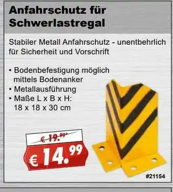 Stabilo Anfahrschutz Für Schwerlastregal Angebot