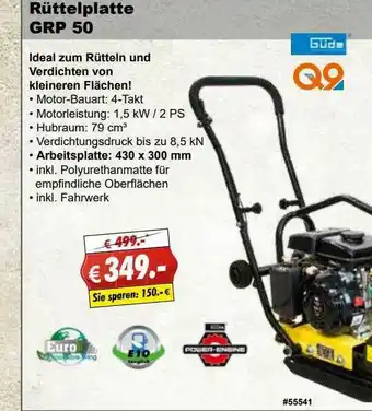 Stabilo Güde Rüttelplatte Grp 50 Angebot