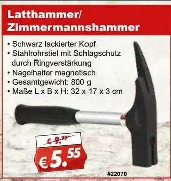 Stabilo Latthammer Oder Zimmermannshammer Angebot